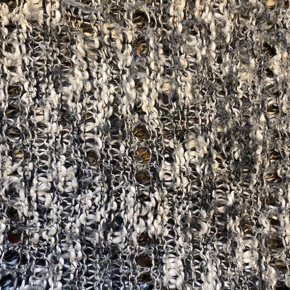 Hollister Black White Long Duster Cardigan Sweater - Picture 3 of 6